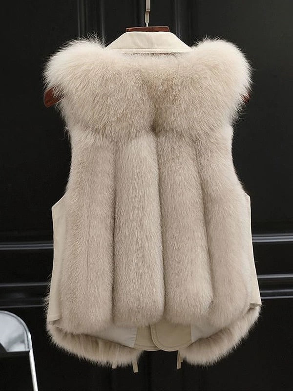 Women's 2025 Fall/Winter New Faux Fur Vest