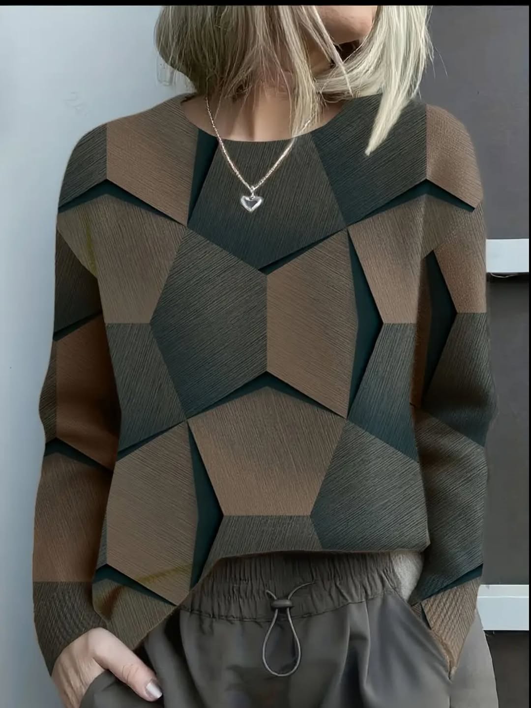 Women's Geometric Cozy Sweater