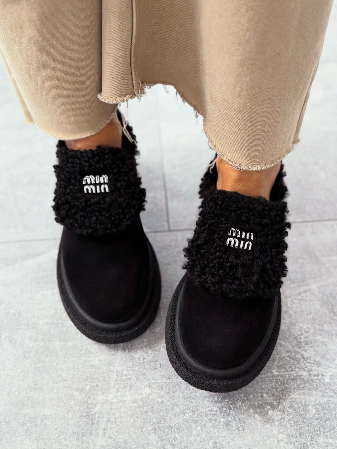 Women's fleece comfortable shoes