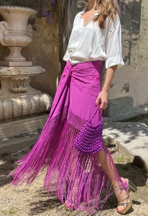 Elegant Shawl Skirt