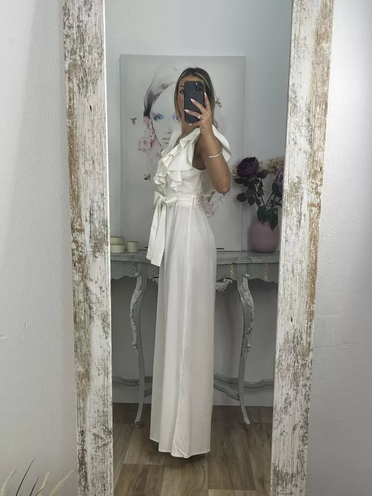 Ruffle Collar Jumpsuit