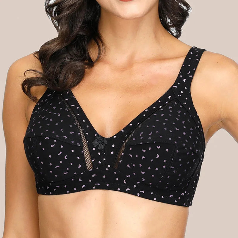 Underwells Wirefree Without Padded Soft Elastic Strap Bra