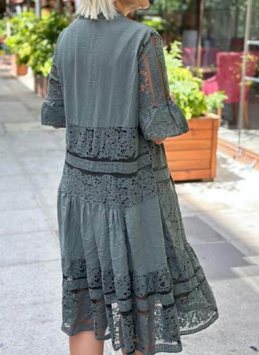 Lace Shirt Dress