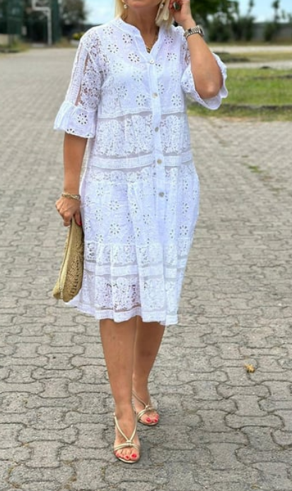 Lace Shirt Dress