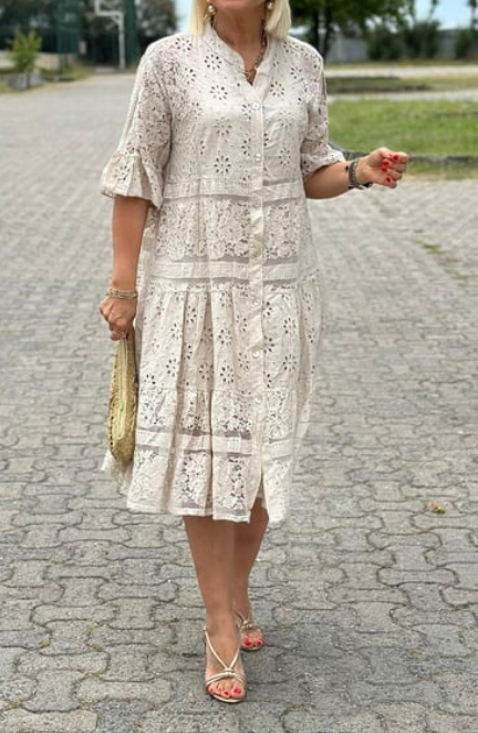 Lace Shirt Dress