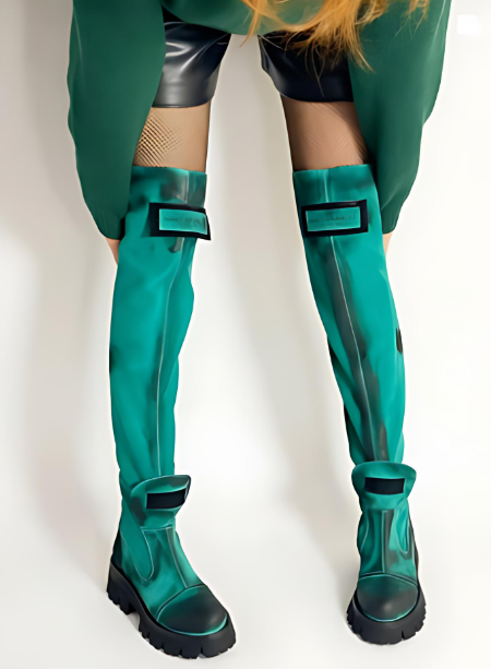 Women's suede over-the-knee boots