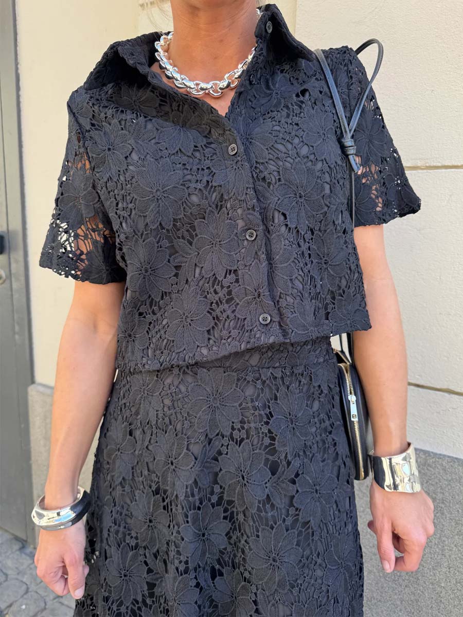 Elegant Lace Two Pieces Dress