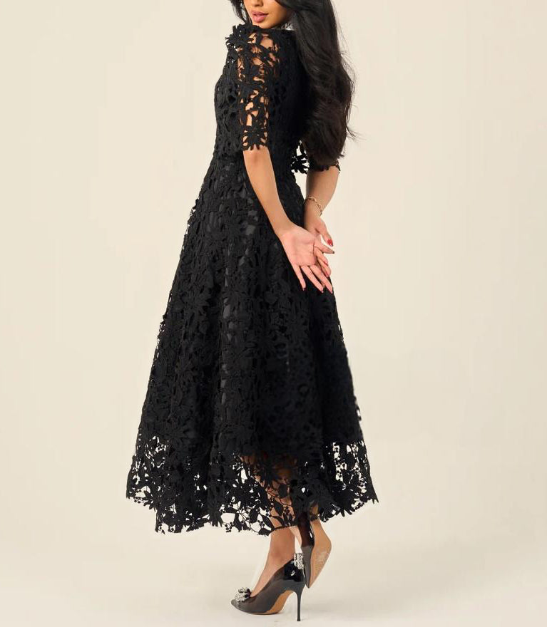 Black Elegant Lace Dress