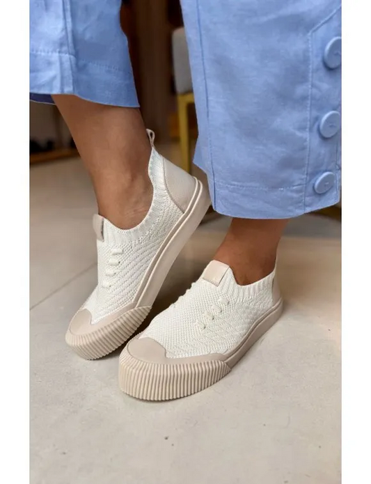 White soft and comfortable sneakers