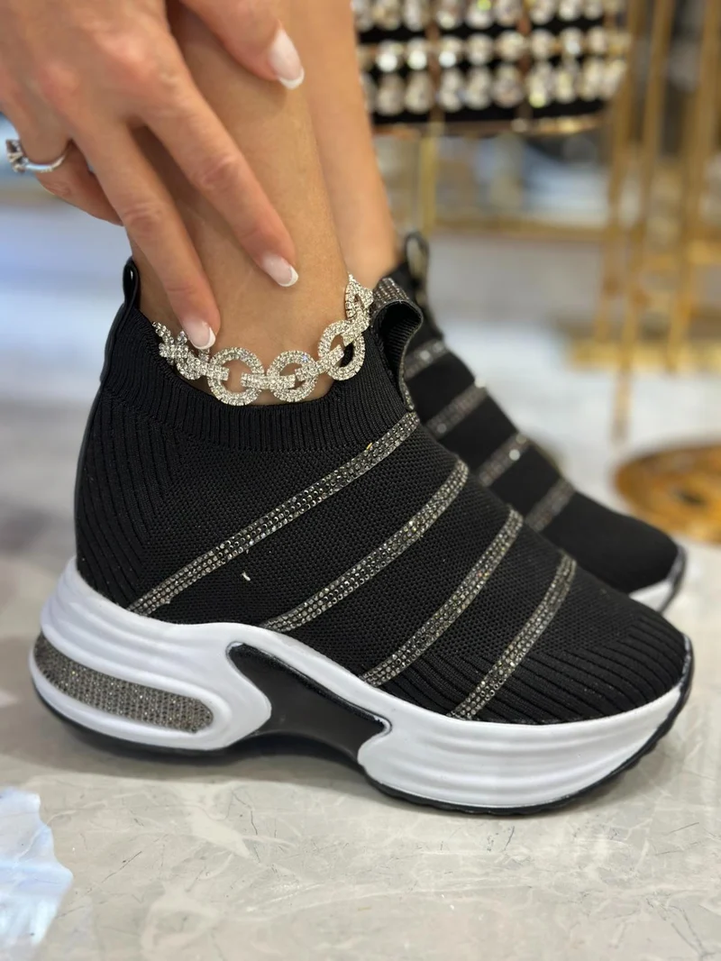 Crystal Stone Special Design Sneakers