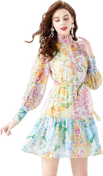 Women's Floral Print Mini Dress