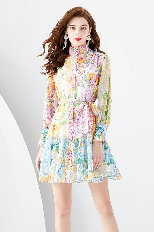 Women's Floral Print Mini Dress