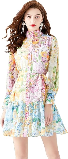 Women's Floral Print Mini Dress