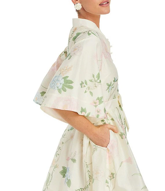 Floral Print Mini A-Line Dress