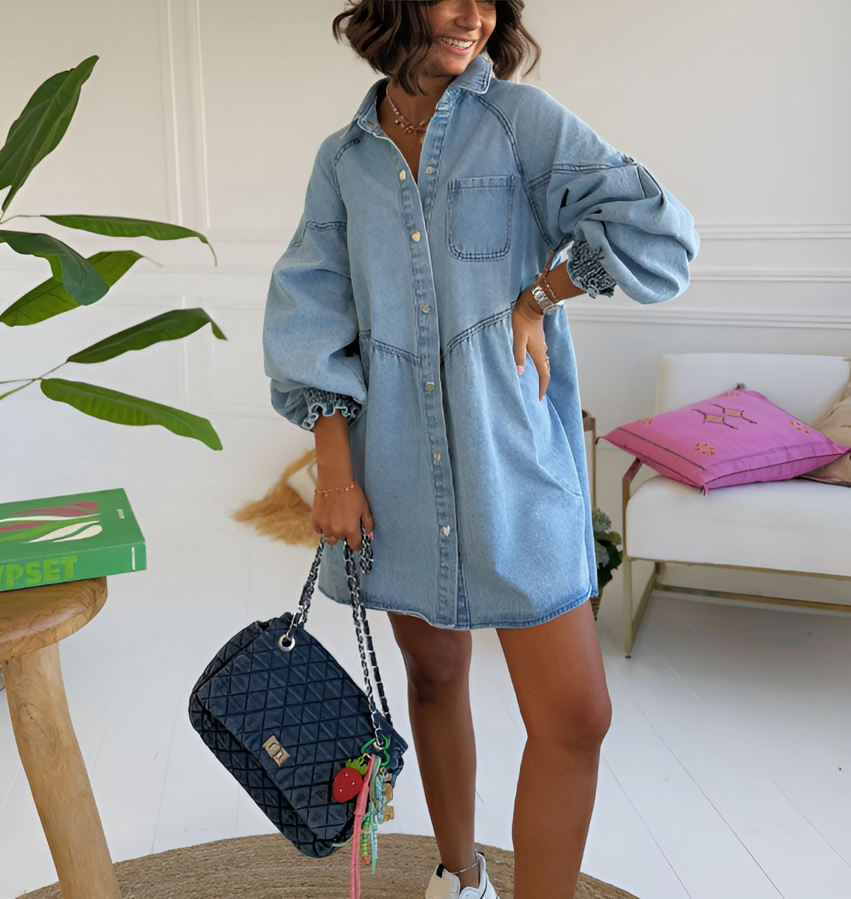 Versatile denim dress