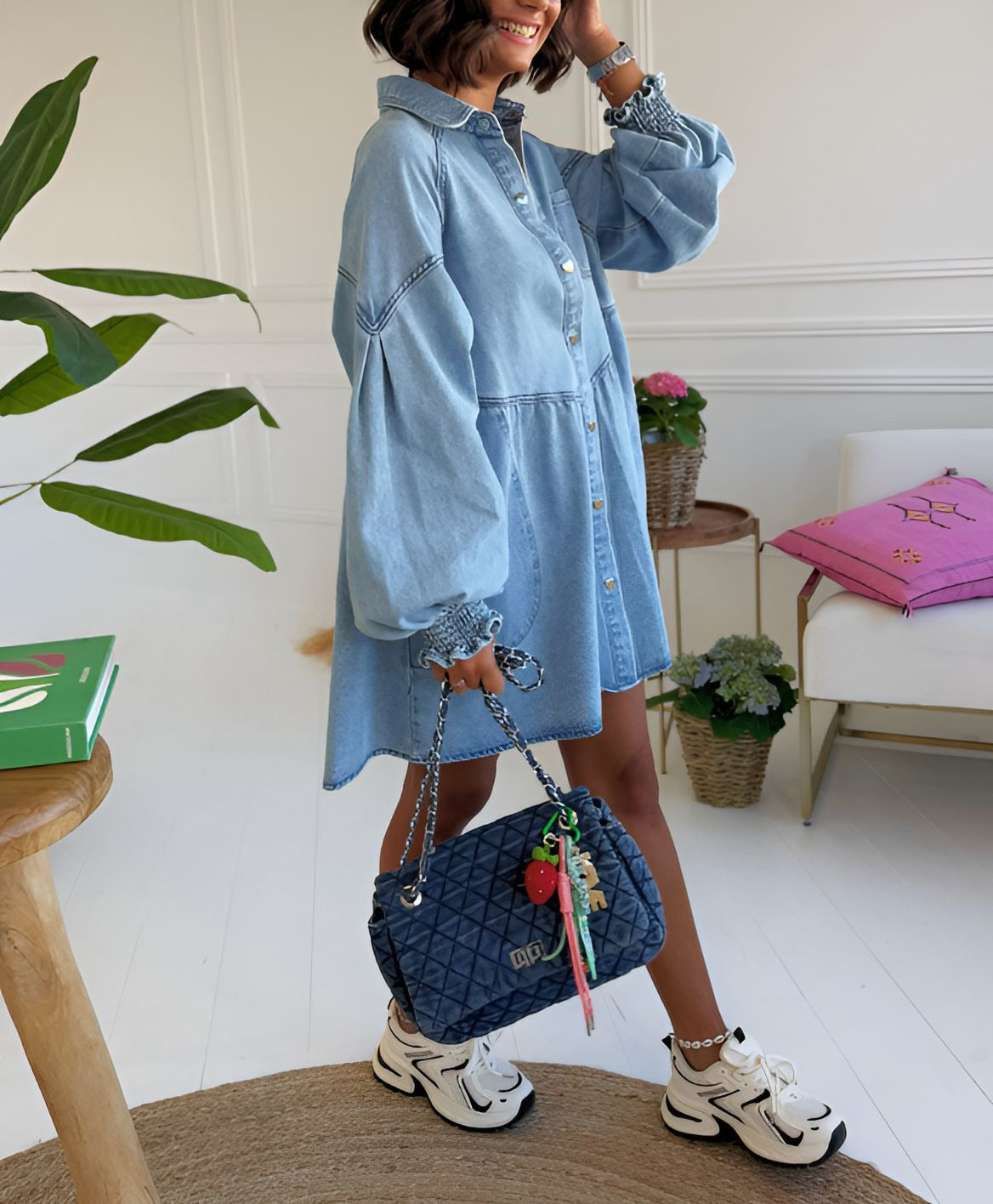 Versatile denim dress