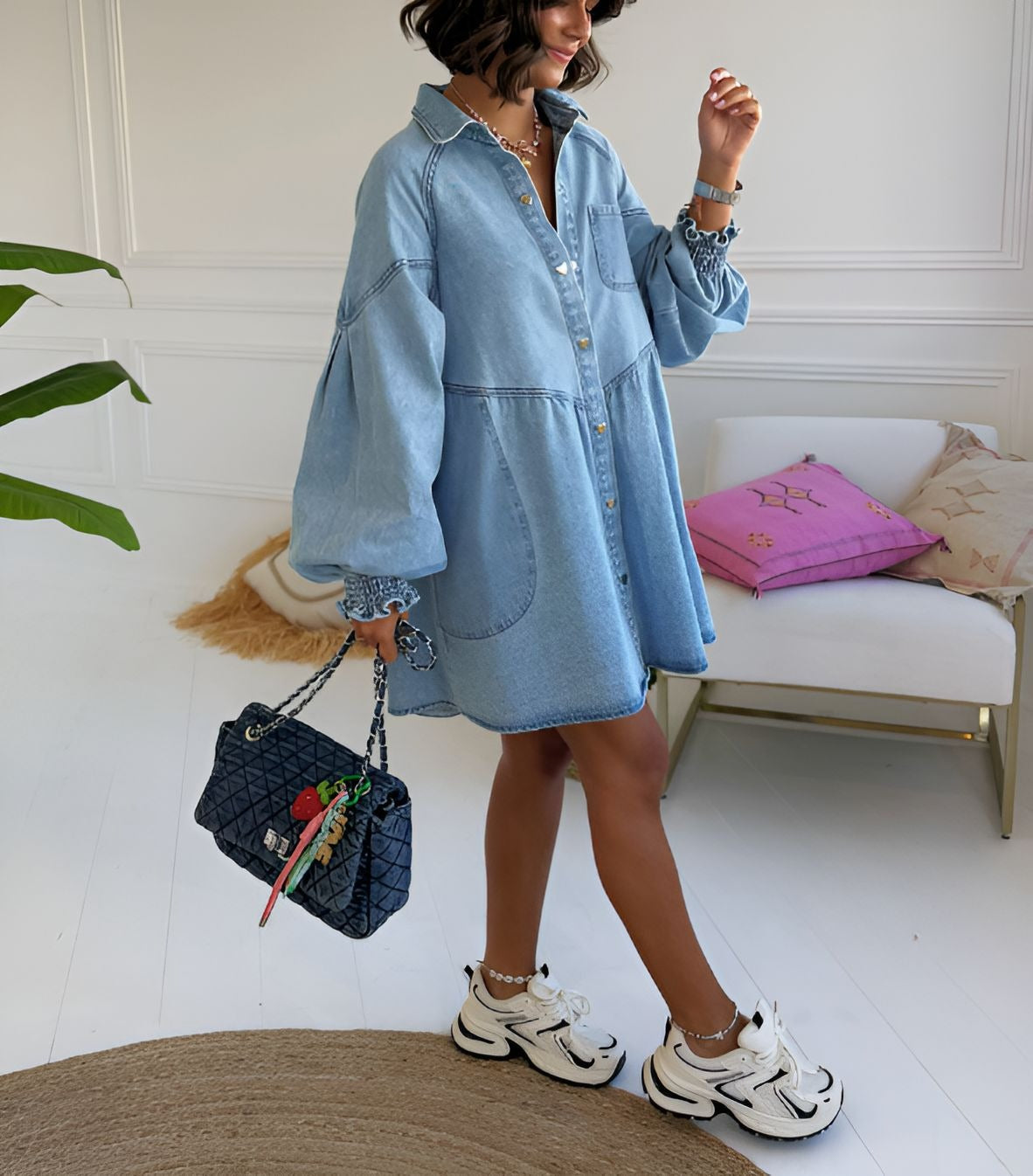 Versatile denim dress