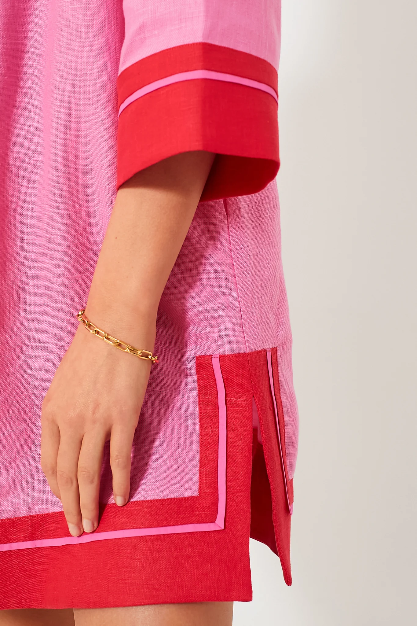 Pink casual holiday dress