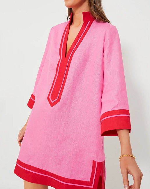 Pink casual holiday dress