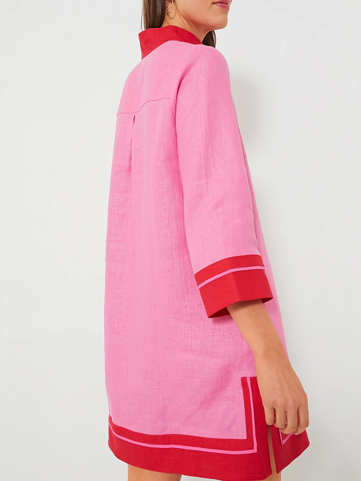 Pink casual holiday dress