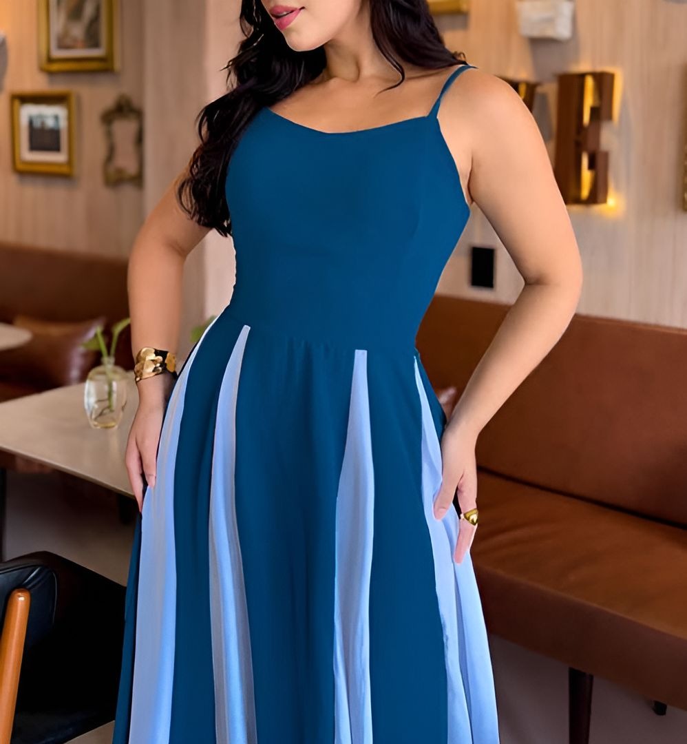 Plus Size Adjustable Suspender Dress