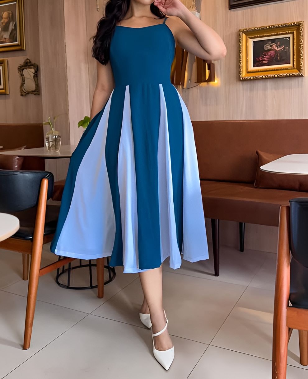 Plus Size Adjustable Suspender Dress