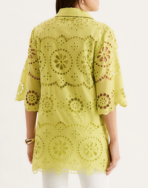 V-neck Hollow Flower Short Dress