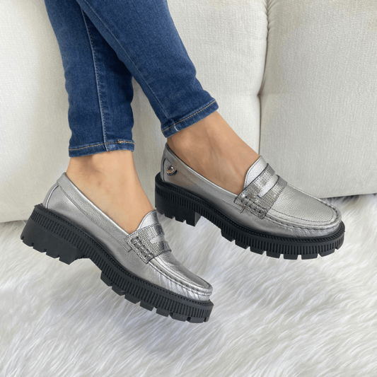 Gray Vintage Loafers