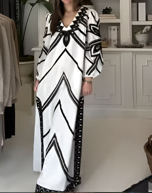 White Side Slit Maxi Dress
