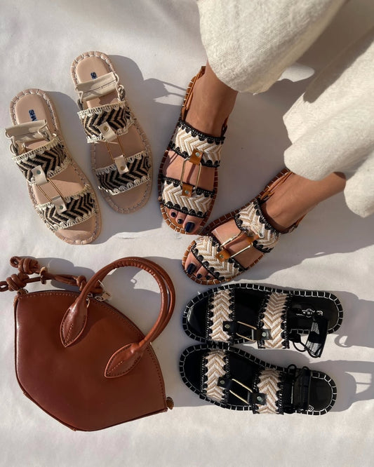 Summer Woven Flat Slippers