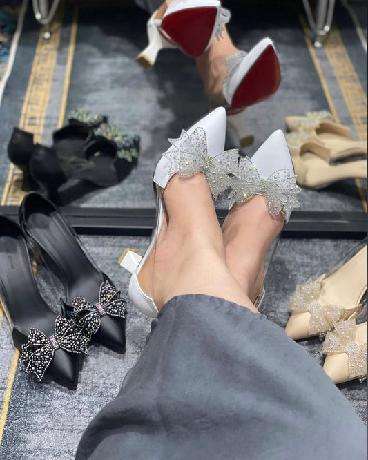 Beautiful Bow High Heels