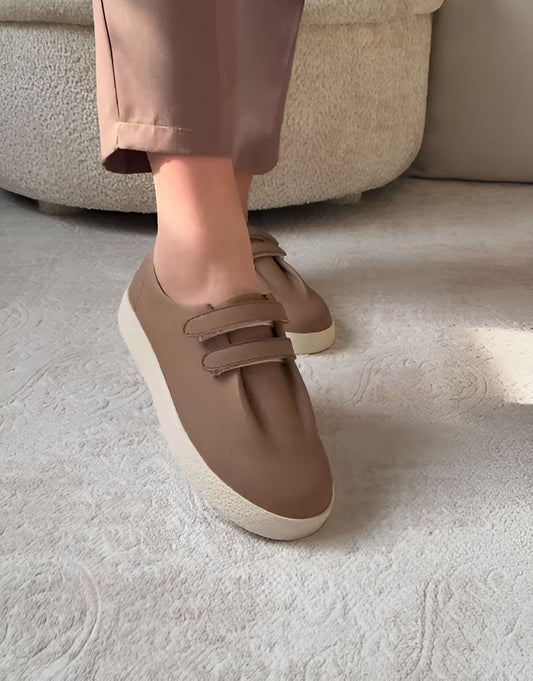 Velcro Soft Leather Women's Shoes
