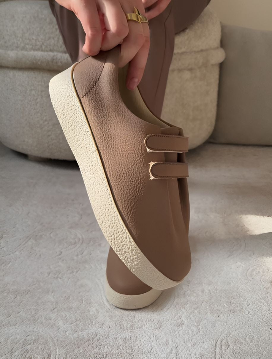 Velcro Soft Leather Women's Shoes