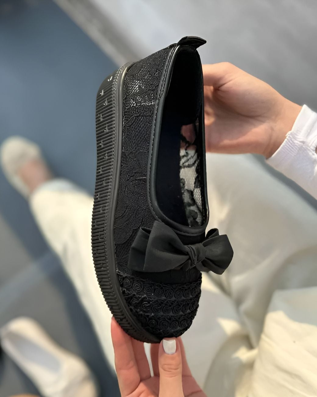 Lace Bow Women Shoes