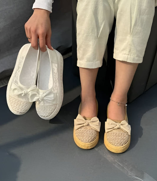 Lace Bow Women Shoes