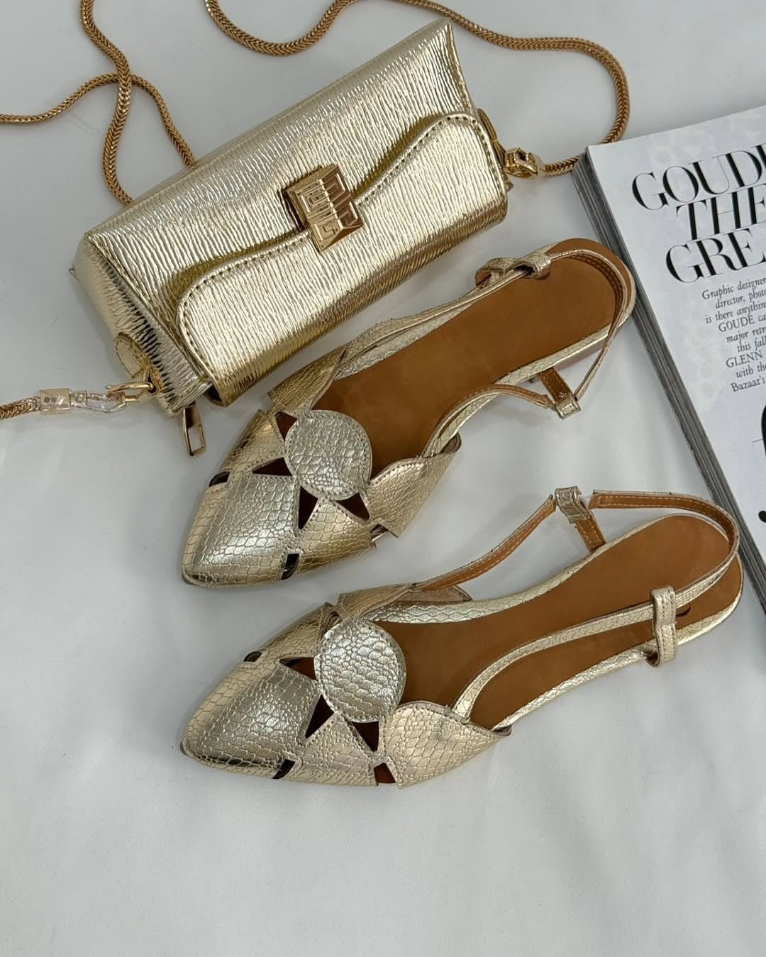 Pointed Soft Leather Women's Flat Sandals
