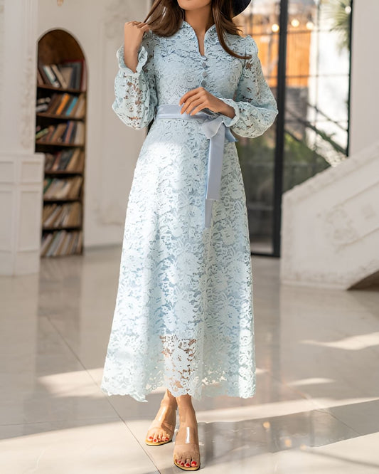 Elegant Lace Long Dress