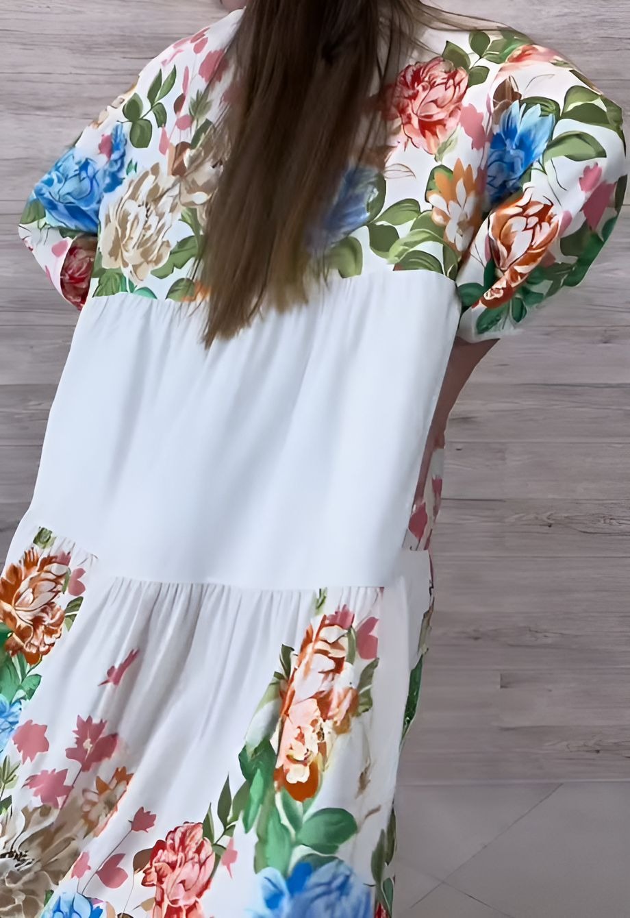Floral Print Loose Flowy Dress