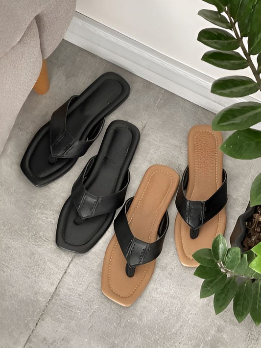 Soft Leather Flip-Flops