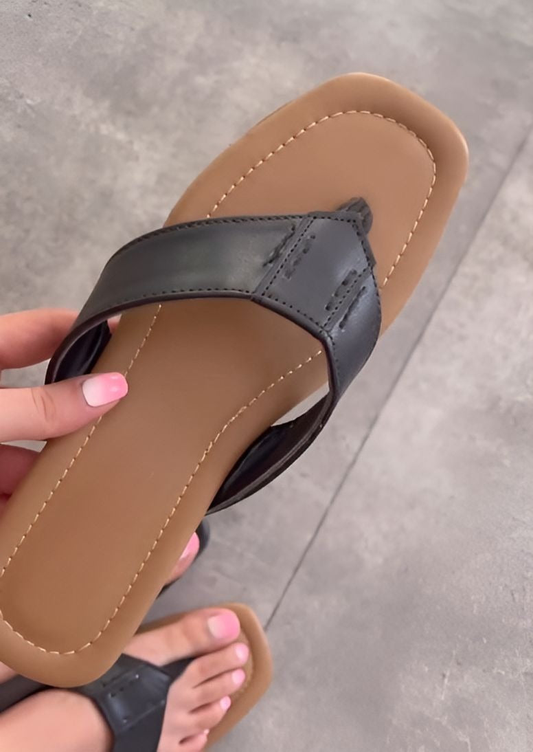 Soft Leather Flip-Flops