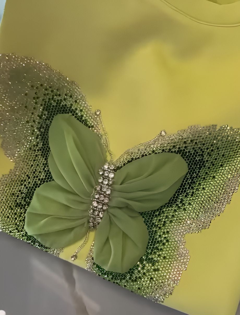 3D Butterfly Short Sleeves