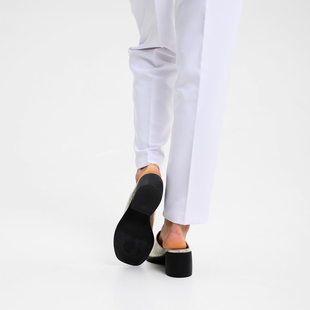 Soft Leather Square Heel Women sandals
