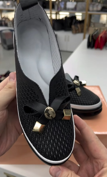 Black Elegant Bow Breathable Women Shoes