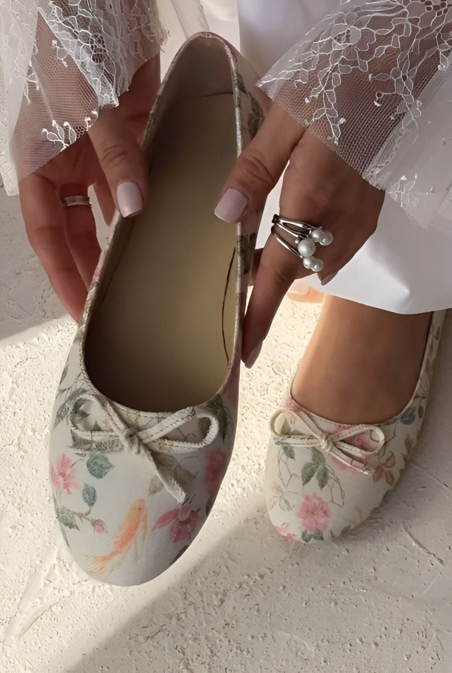 Floral Bow Spring & Summer Women Flat Shoes