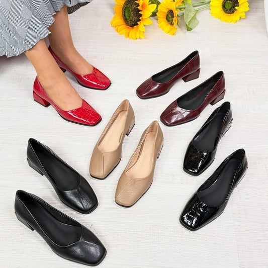 High Quality Leather Block Heel Sandals