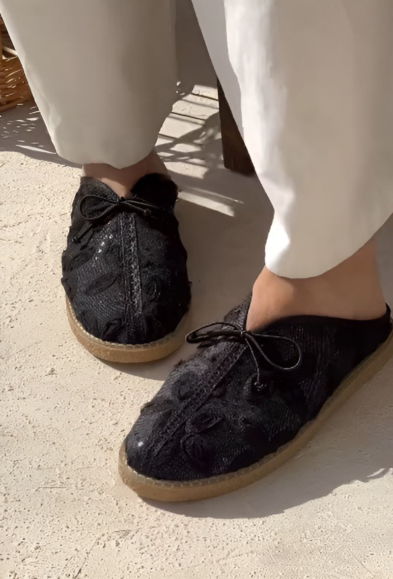 Elegant Black Comfortable Slippers