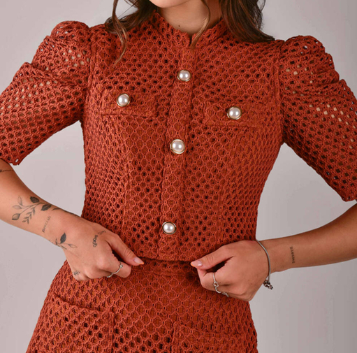 Elegant Mesh Breathable Skirt Set