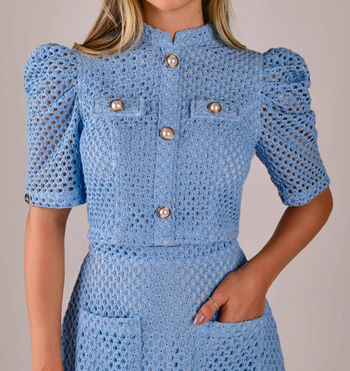 Elegant Mesh Breathable Skirt Set