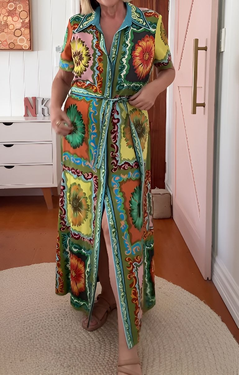 Colorful Printed Dress