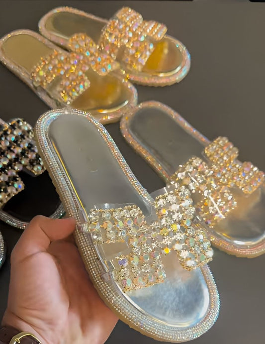 Luxurious Sparkling Slippers